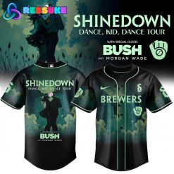 Milwaukee Brewers x Shinedown Dance, Kid, Dance Tour Merch 2025 Jersey