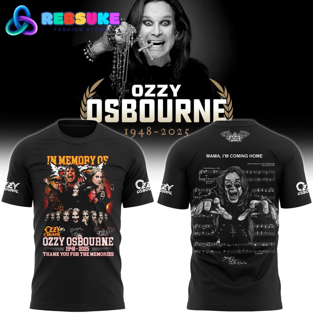 Ozzy Osbourne 1948-2025 Thank You For The Memories Shirt