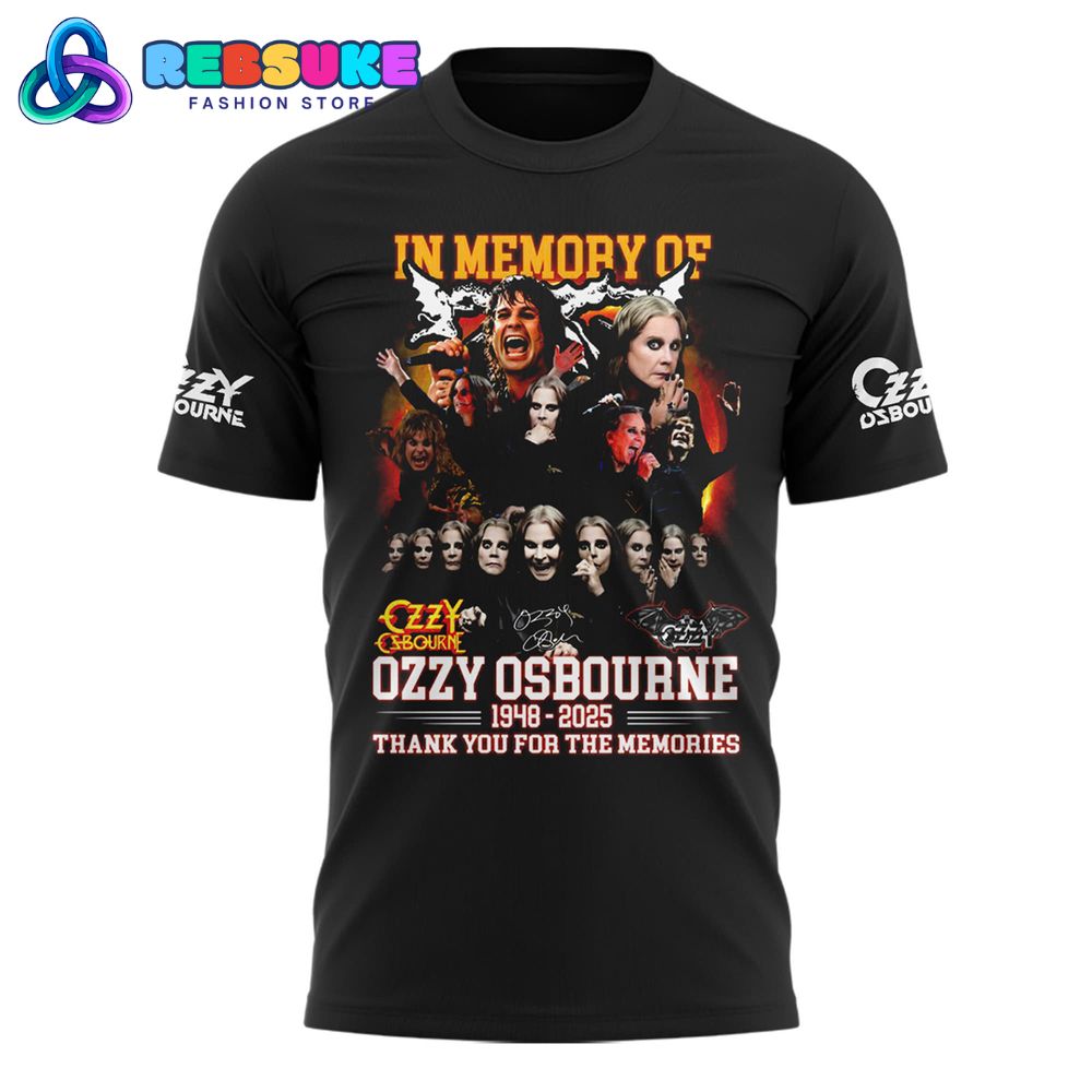 Ozzy Osbourne 1948-2025 Thank You For The Memories Shirt