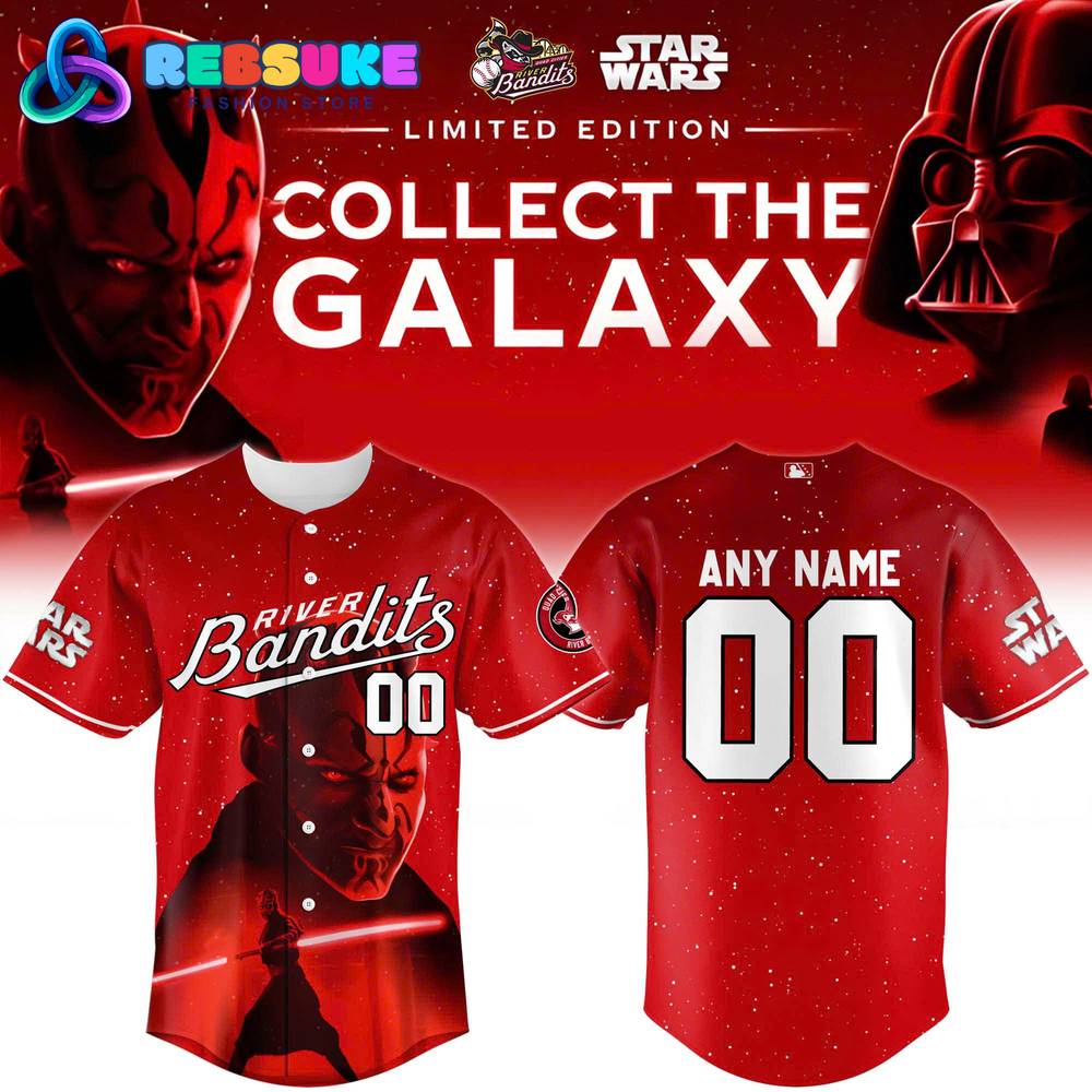 Quad Cities River Bandits x Star Wars Baseball Jersey 2025 - Darth Maul Quad Cities River Bandits x Star Wars Baseball Jersey 2025 - Darth Maul