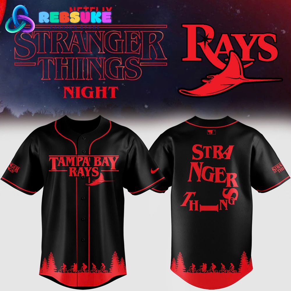 Tampa Bay Rays x Stranger Things Night 2025 Special Baseball Jersey Tampa Bay Rays x Stranger Things Night 2025 Special Baseball Jersey