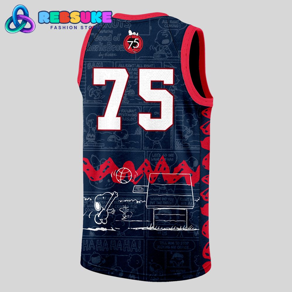 Washington Mystics x Peanuts Celebrating 75 Years Basketball Jersey