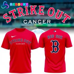 Boston Red Sox “Strike Out Cancer” Red T-Shirt