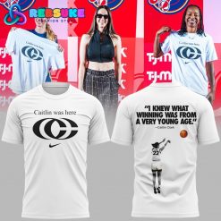 Caitlin Clark New Logo White Caitlin was here Shirt