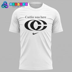 Caitlin Clark New Logo White Caitlin was here Shirt