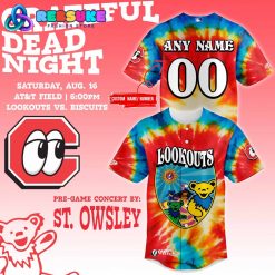 Chattanooga Lookouts 2025 Grateful Dead Night Baseball Jersey