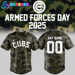 Chicago Cubs x Armed Forces Day 2025 Personalized Jersey