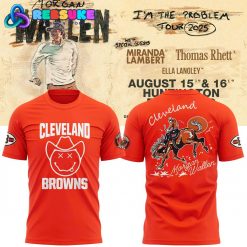 Cleveland Browns x Morgan Wallen Tour 2025 Orange Shirt