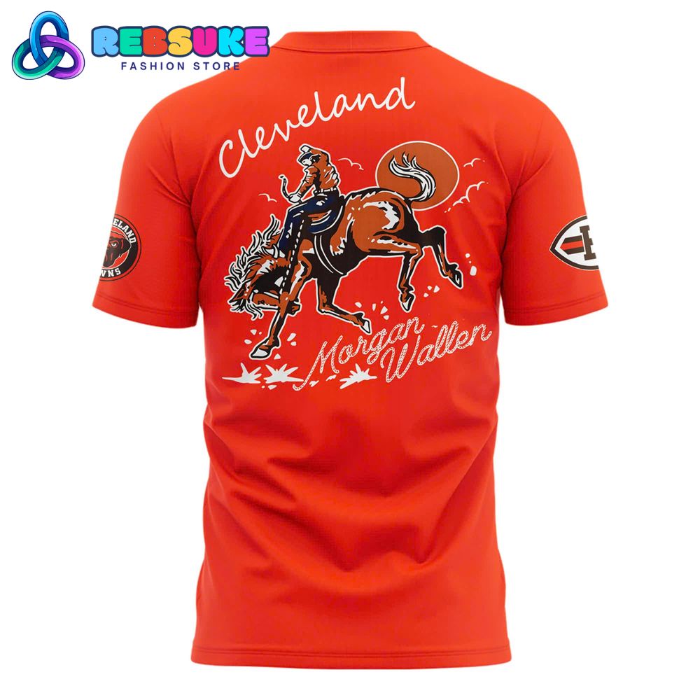 Cleveland Browns x Morgan Wallen Tour 2025 Orange Shirt