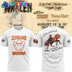Cleveland Browns x Morgan Wallen Tour 2025 White Shirt