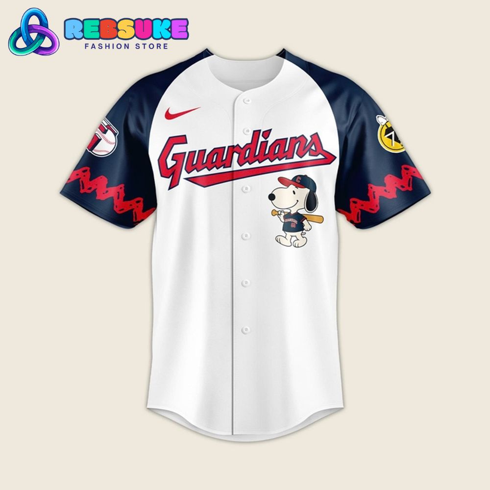 Cleveland Guardians x Peanuts Night Baseball Jersey 2025 Cleveland Guardians x Peanuts Night Baseball Jersey 2025
