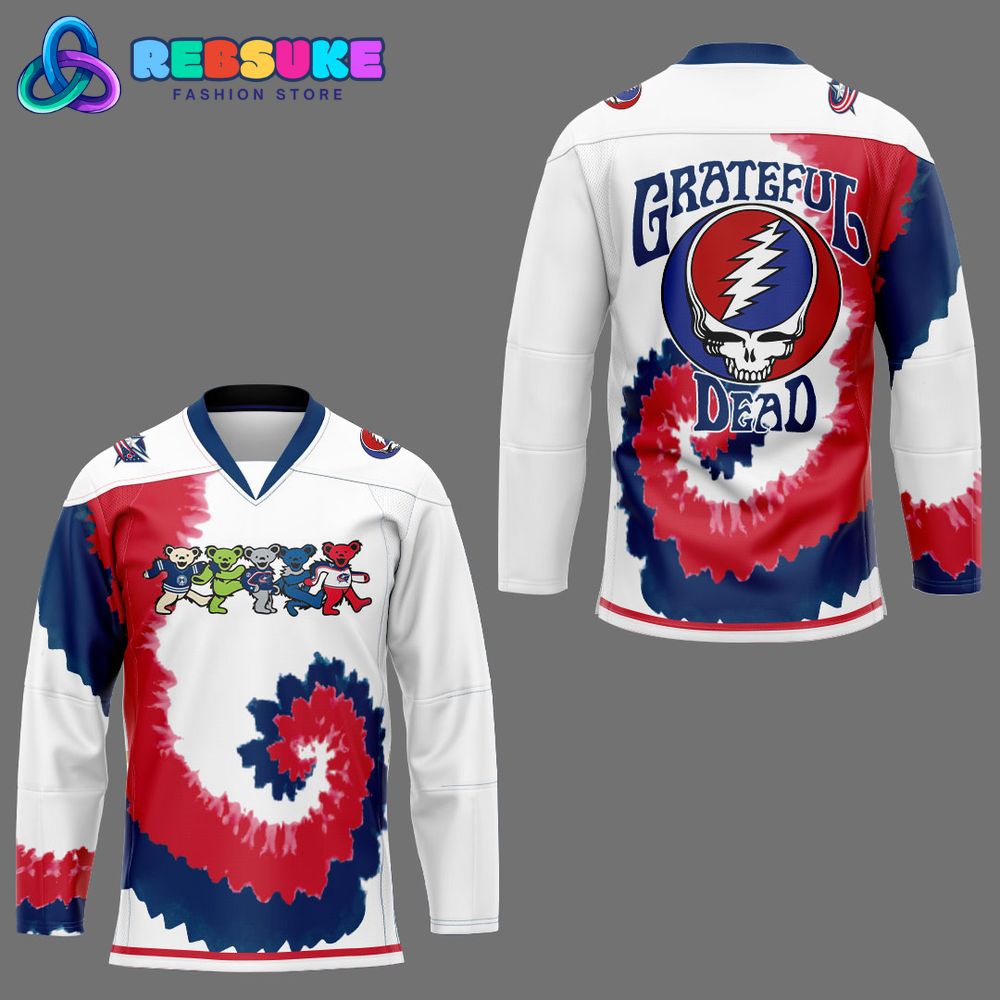 Columbus Blue Jackets x Grateful Dead Night 2025 Jersey