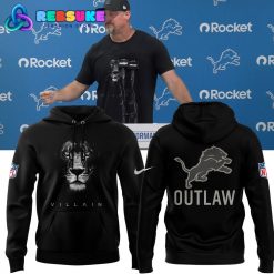 Dan Campbell Detroit Lions Villain Outlaw Spirit 2025 Hoodie Set