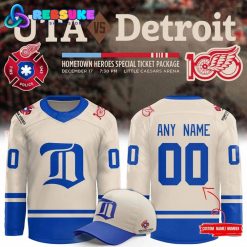 Detroit Red Wings 2025 Hometown Heroes Night Blue Hockey Jersey