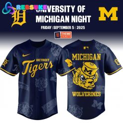 Detroit Tigers x Michigan Wolverines Night Game Jersey 2025