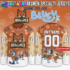Fayetteville Marksmen x Bluey Day 2025 Personalized Hockey Jersey