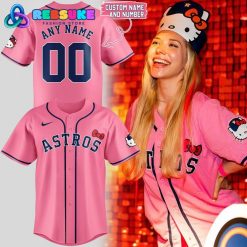 Houston Astros x Hello Kitty 2025 Custom Name Baseball Jersey