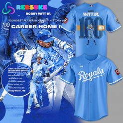 Kansas City Royals Bobby Witt Jr. reach 100 homers Jersey