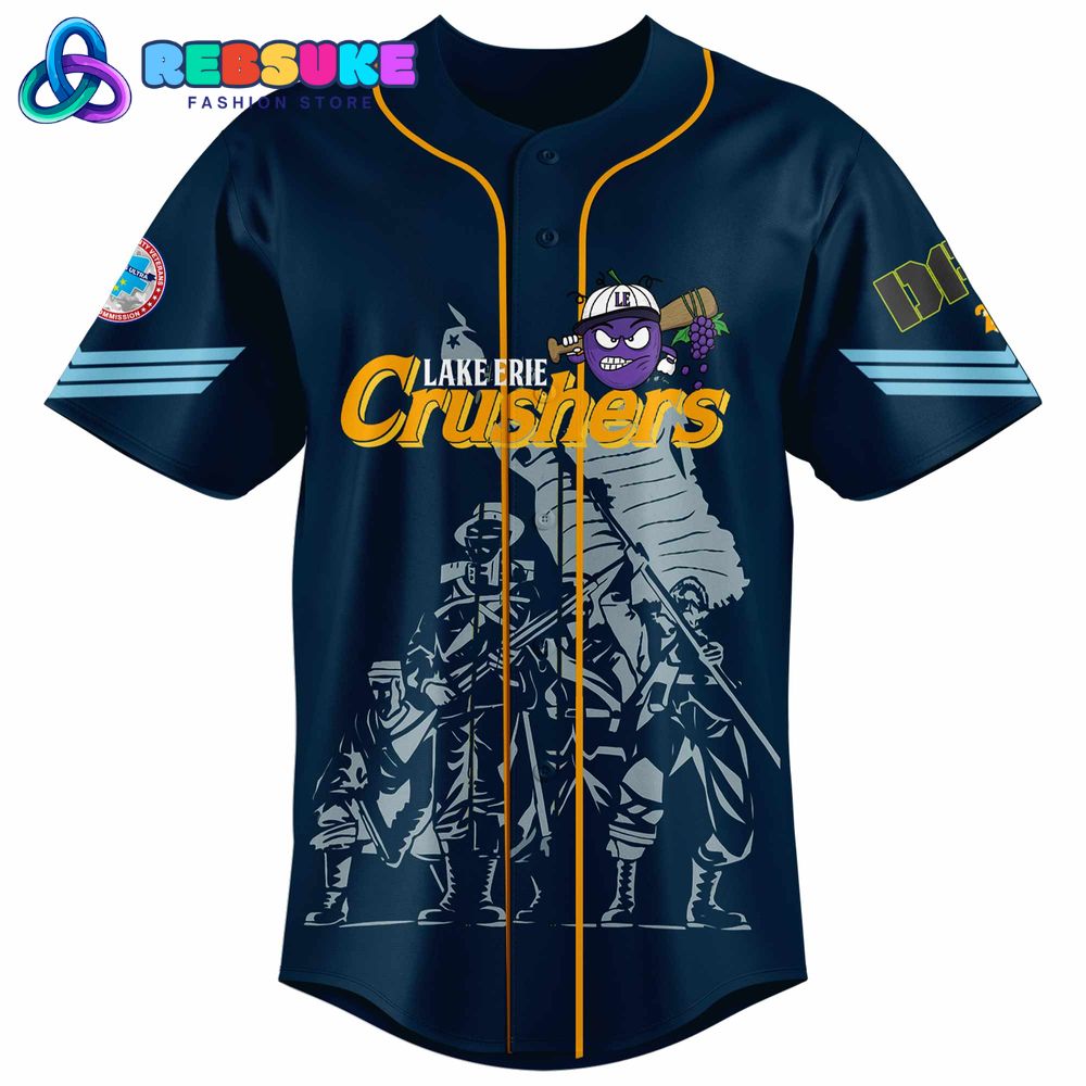 Lake Erie Crushers x Military Appreciation Baseball Jersey 2025