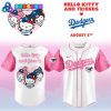 Los Angeles Dodgers x Hello Kitty Night Pink Kitty Jersey 2025
