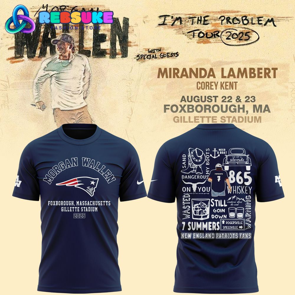 Morgan Wallen x New England Patriots Shirt 2025 For Fans