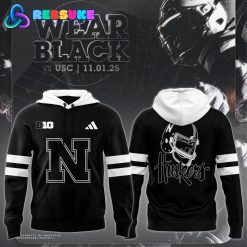 Nebraska Cornhuskers Football Black Mode Limited Hoodie 2025