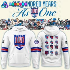 New York Rangers 100 Years Limited Edition White Hoodie