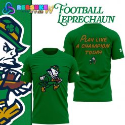Notre Dame Fighting Irish Big Logo Stretch Performance Green Shirt