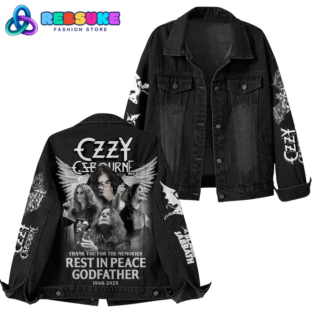 Ozzy Osbourne Rest In Peace Godfather Limited Edition Denim Jacket