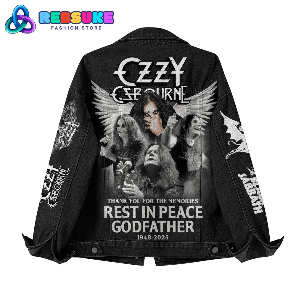 Ozzy Osbourne Rest In Peace Godfather Limited Edition Denim Jacket