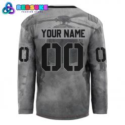 Roanoke Rail Yard Dawgs x Military Night Hockey Jersey 2025