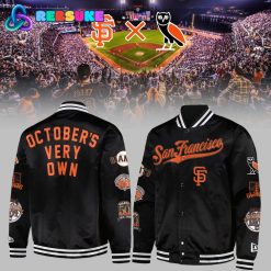 San Francisco 49ers Black Full-Snap Twill Satin Special Baseball Jacket San Francisco 49ers Black Full-Snap Twill Satin Special Baseball Jacket