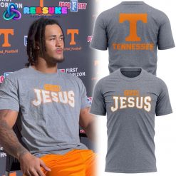 Tennessee Volunteers Football Team Jesus Gray Shirt 2025