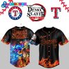 Texas Rangers x Tanjiro Demon Slayer 2025 Baseball Jersey