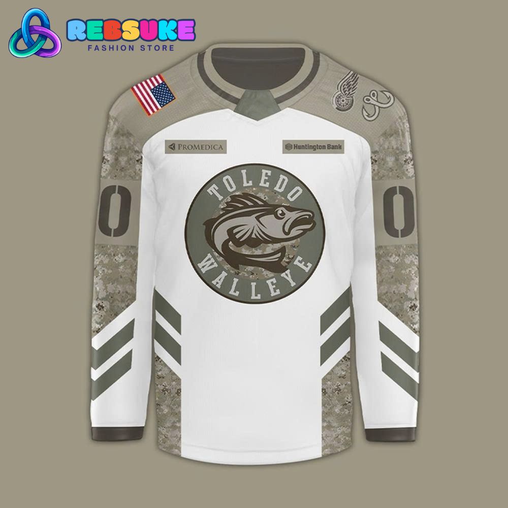 Toledo Walleye x Military Appreciation Day 2025 Hockey Jersey Toledo Walleye x Military Appreciation Day 2025 Hockey Jersey