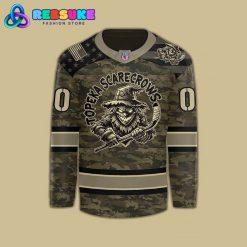 Topeka Scarecrows x Military Appreciation Day Night 2025 Hockey Jersey