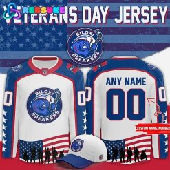 Biloxi Breakers Veterans Day 2025 Hockey Jersey