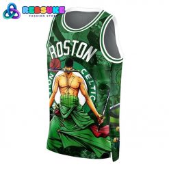 Boston Celtics x Roronoa Zoro One Piece Basketball Jersey