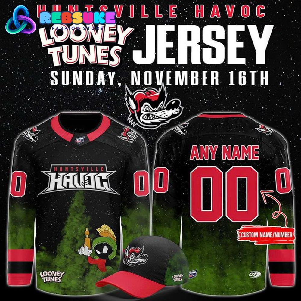 Huntsville Havoc x Looney Tunes Hockey Jersey 2025