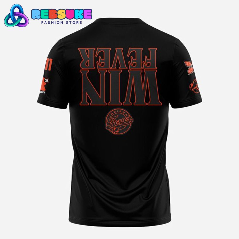Indiana Fever x Stranger Things Game Black Shirt
