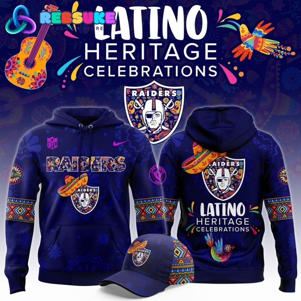 Las Vegas Raiders x Latino Heritage Celebrations 2025 Hoodie, Cap