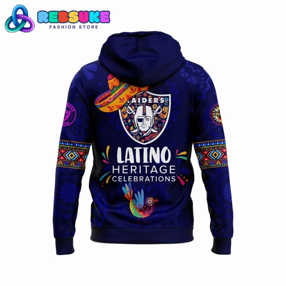 Las Vegas Raiders x Latino Heritage Celebrations 2025 Hoodie, Cap
