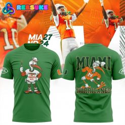 Miami Hurricanes Football 2025 Catholics vs Convicts Game Green Shirt