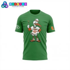 Miami Hurricanes Football 2025 Catholics vs Convicts Game Green Shirt