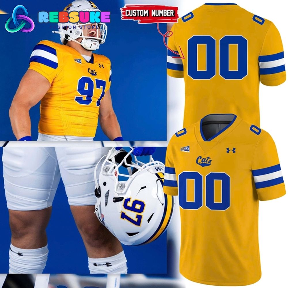 Montana State Bobcats 2025 Gold Rush Football Jersey