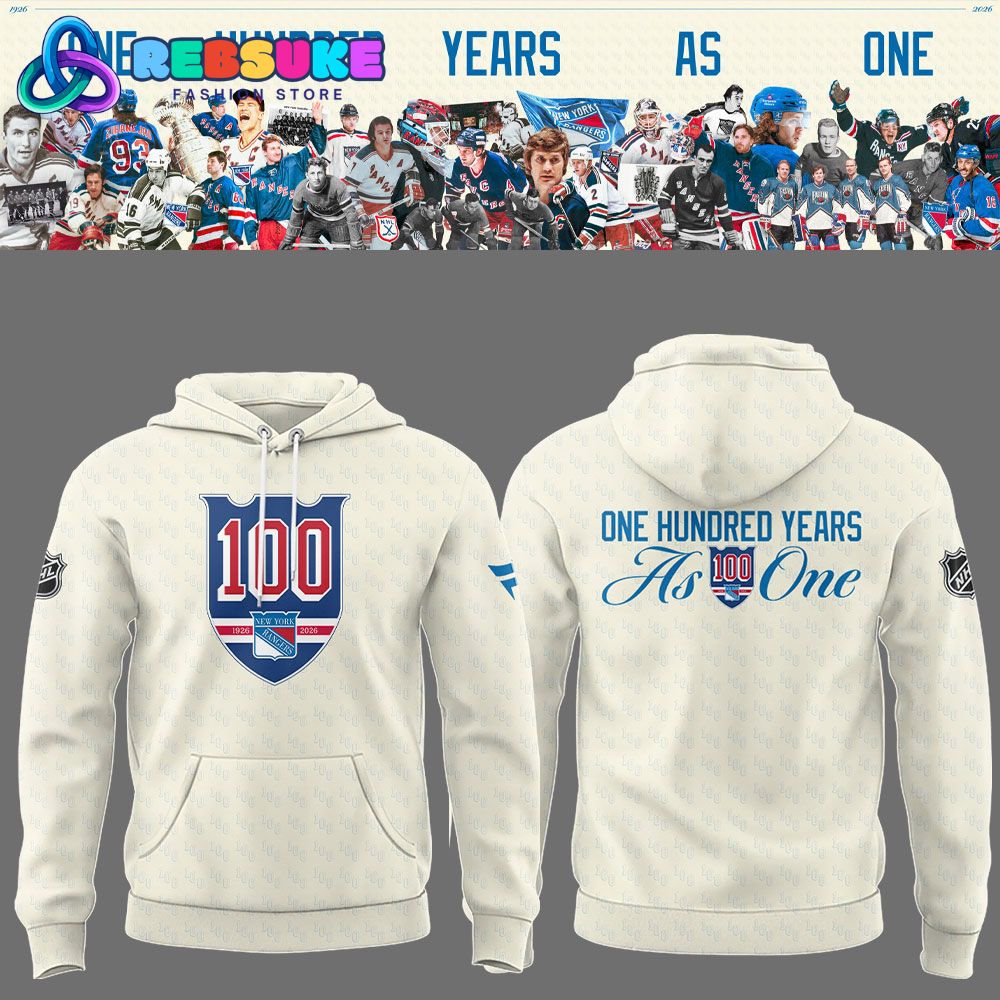New York Rangers One Hundred Years As One Hoodie Set 2025 New York Rangers One Hundred Years As One Hoodie Set 2025