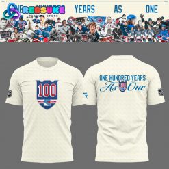 New York Rangers One Hundred Years As One Shirt 2025