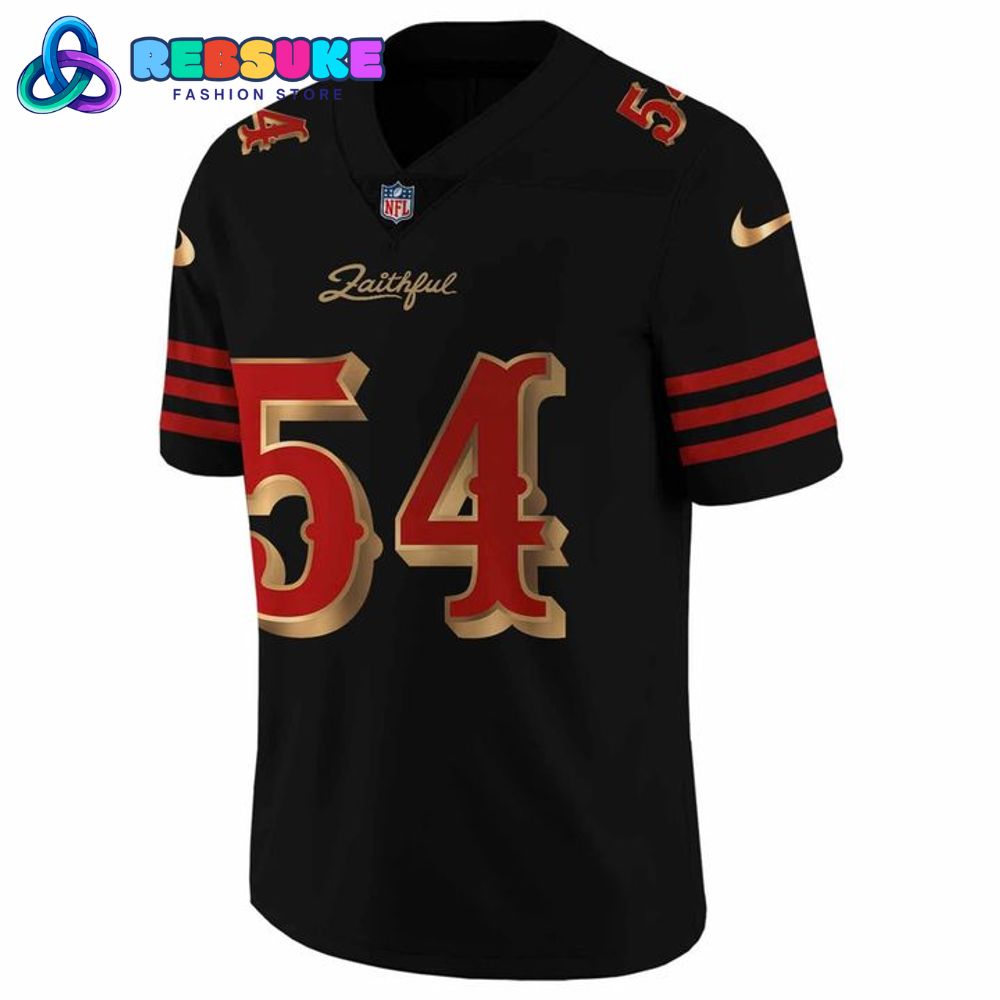 San Francisco 49ers Fred Warner Black 2025 Rivalries Football Jersey