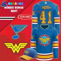 St. Louis Blues 2025 Wonder Woman Night Hockey Jersey