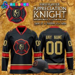 Vegas Golden Knights Firefighter Appreciation Night 2025 Hockey Jersey
